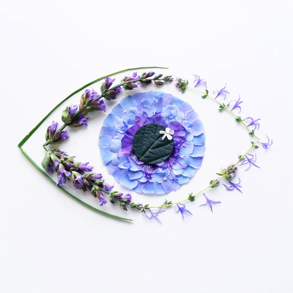 Sarah Smiles Creations - Eye See You • Floral Greeting Card • Botanical Nature Art