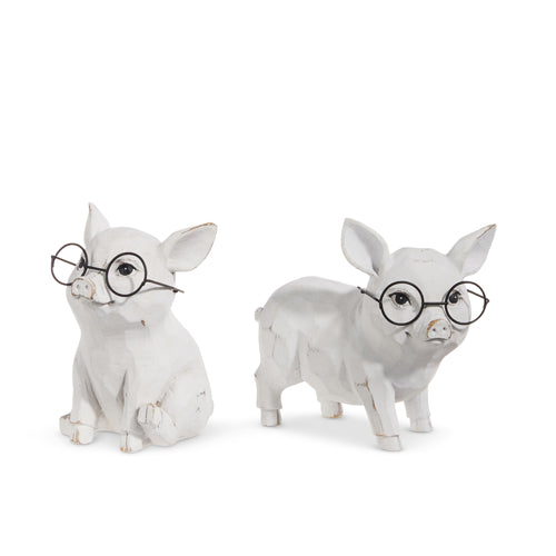 5" Pig w/Glasses ( 2 Styles)