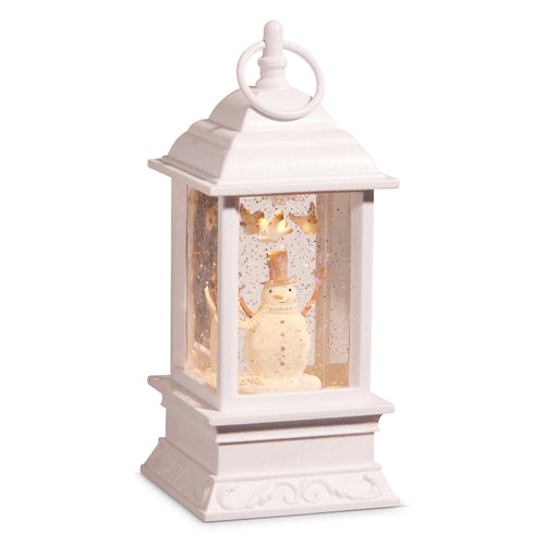 Whimsical Snowman Animated Lighted Water Lantern