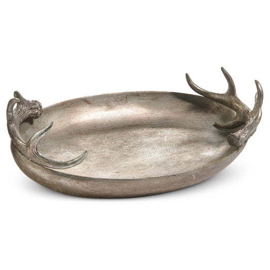 14" Bowl with Antler Handles