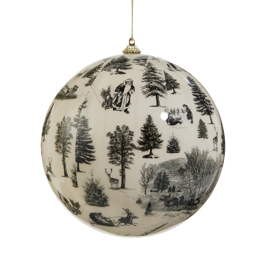 Ornament - 6" Through The Woods Ball