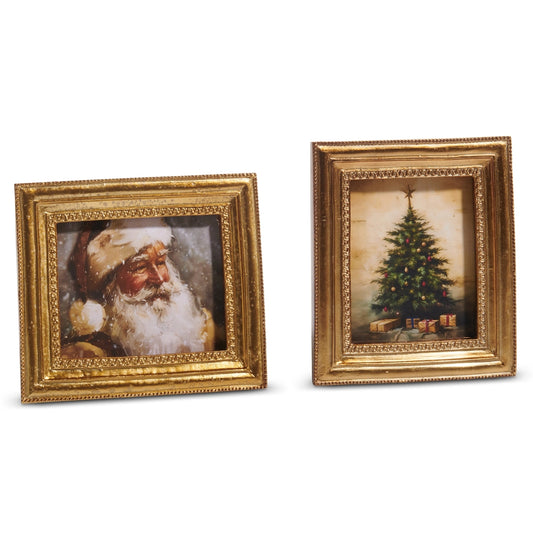 Gilded Christmas Framed  Art (2 Styles)
