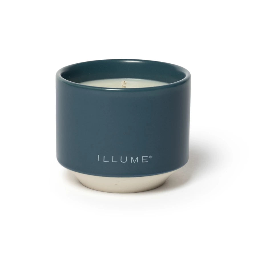 Creative Co-op Hidden Lake Matte Ceramic  Candle
