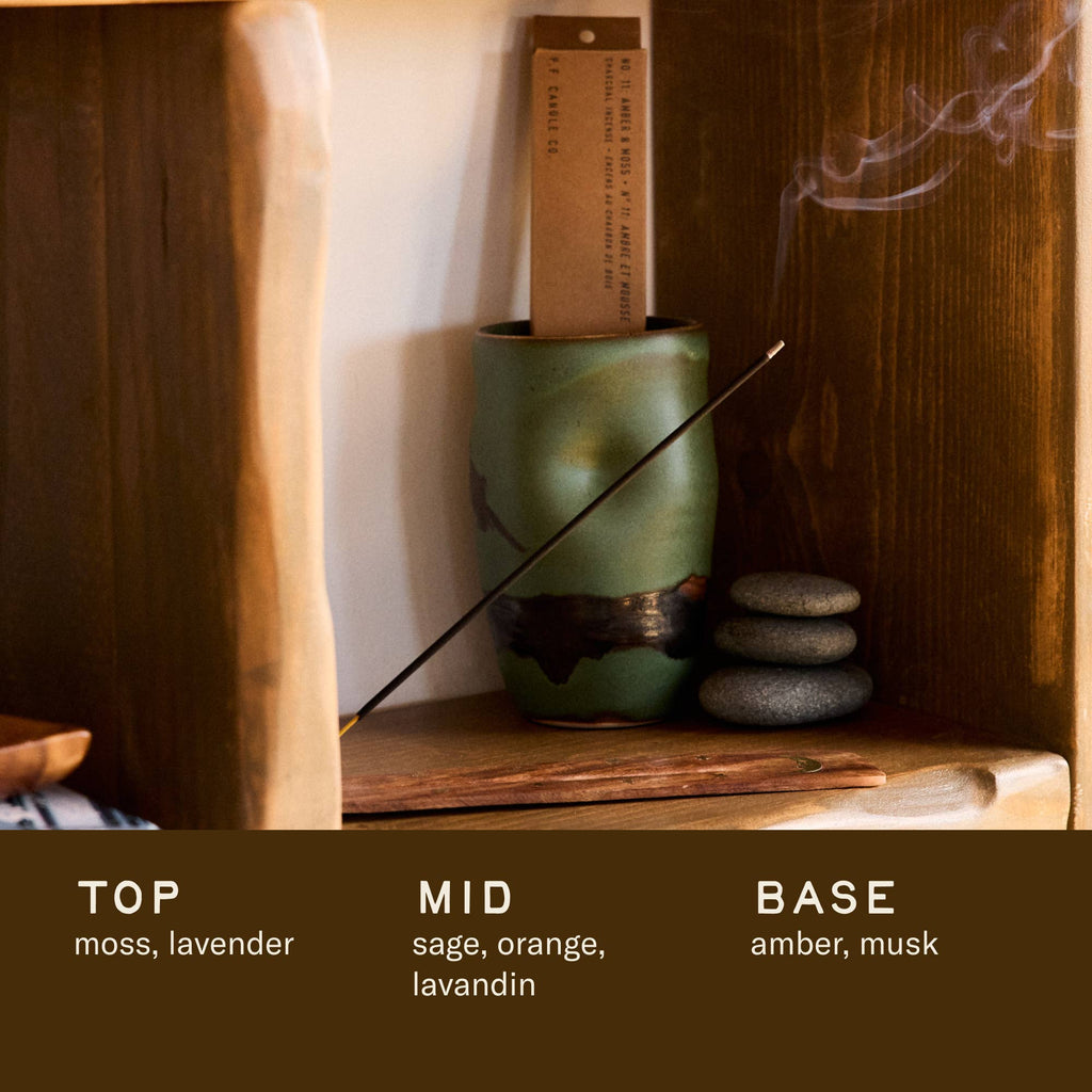 P.F. Candle Co. - Amber & Moss - Incense Sticks