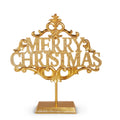 Glitter Gold Merry Christmas Sign