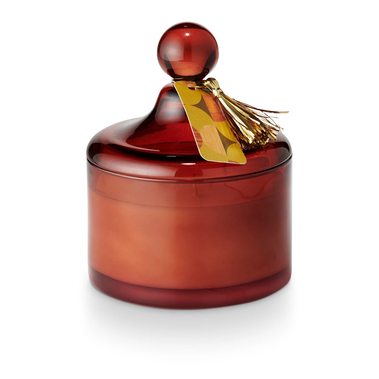 Creative Co-op Brandied Pear Lidded Glass Candle