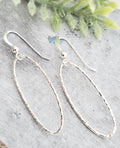 Sosie Designs - Silver 925 - Large Diamond Cut Oval Earrings