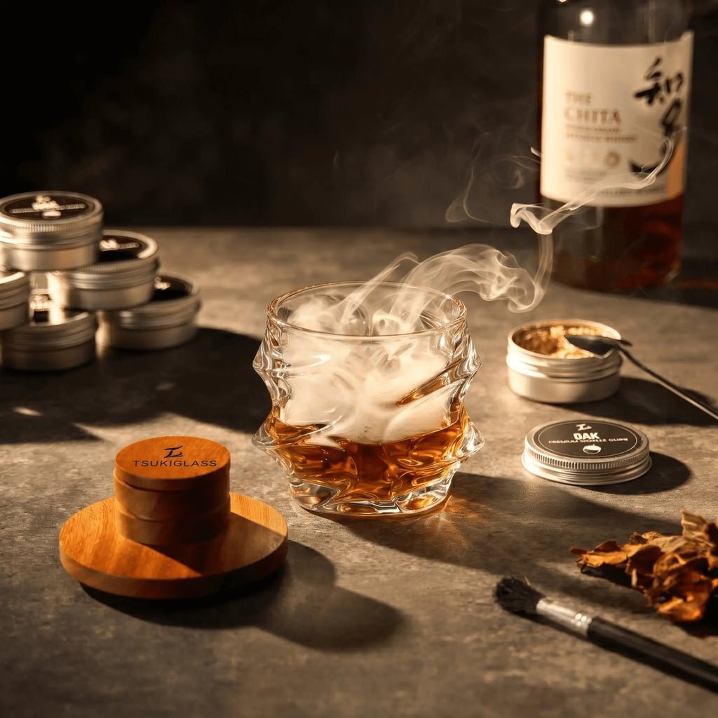 TsukiGlass - Smoker Kit For Whisky & Cocktail (Storm Bundle)