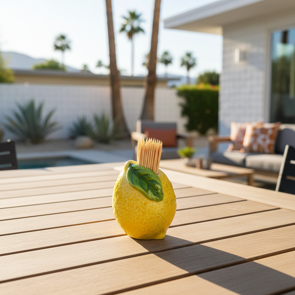 Lemon Toothpick Holder Set