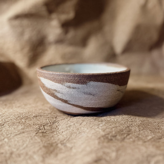 Olivia Snow Ceramics - 5.5" Marbled Ceramic Cereal Bowl