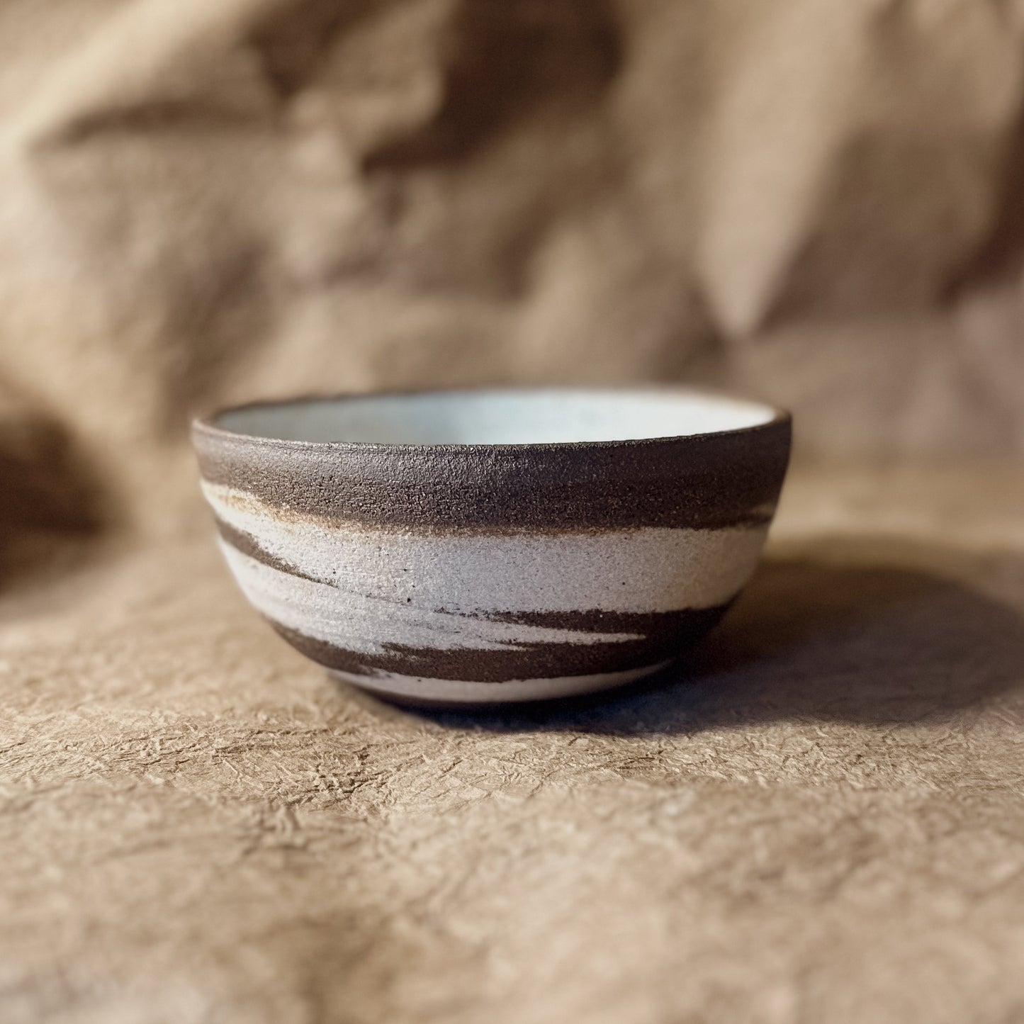 Olivia Snow Ceramics - 5.5" Marbled Ceramic Cereal Bowl