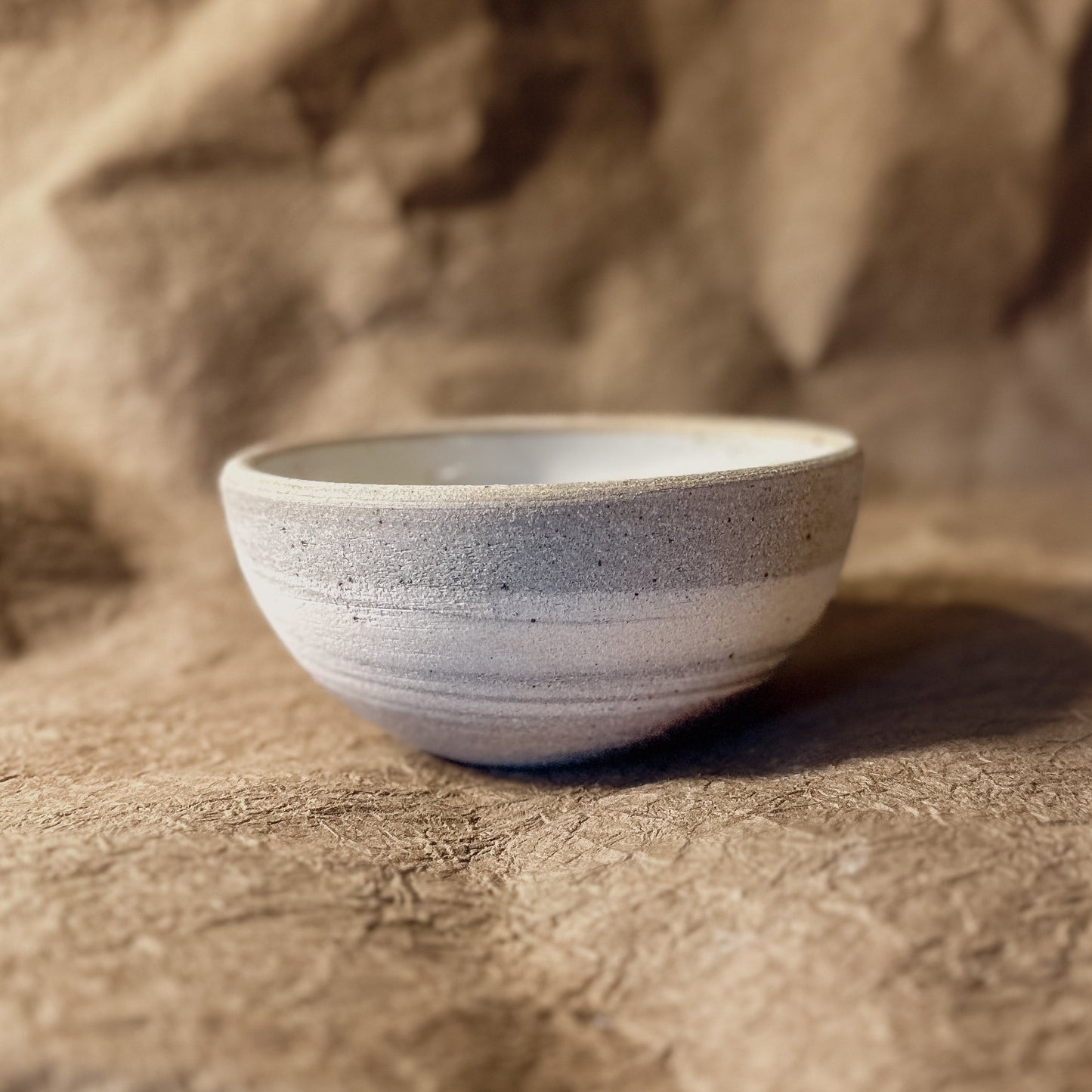 Olivia Snow Ceramics - 5.5" Marbled Ceramic Cereal Bowl