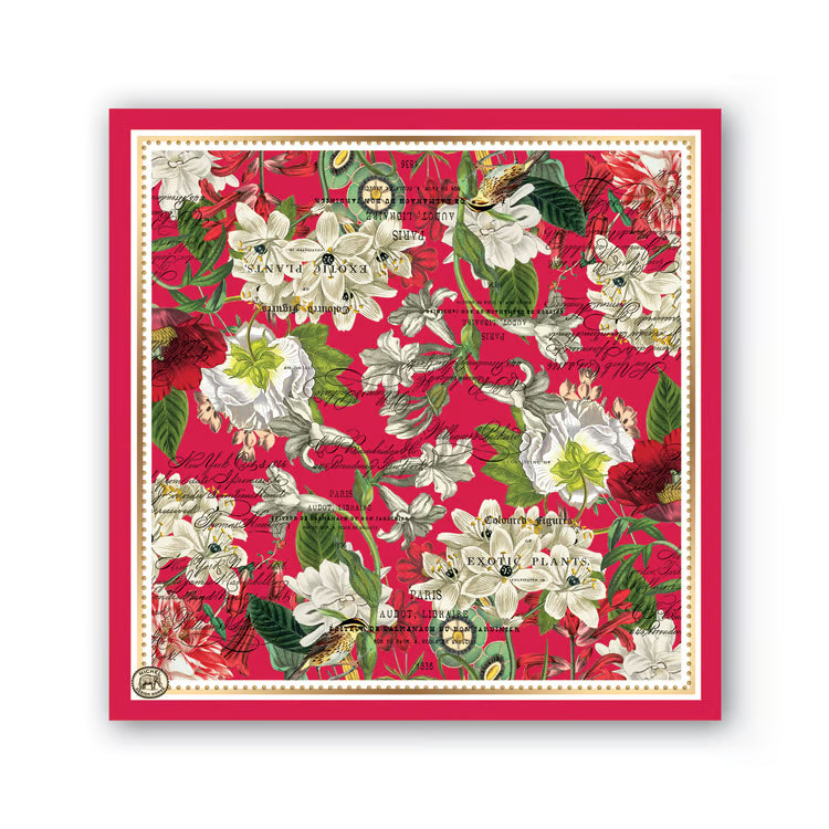 Michel Design Works -  Cocktail Napkins -  White Christmas 5" x 5"