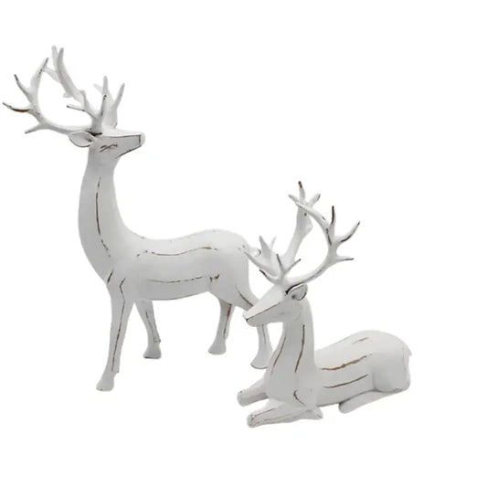 White Resin Deer (2 Sizes)