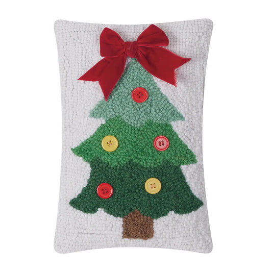 Xmas Tree Ribbon  Pillow