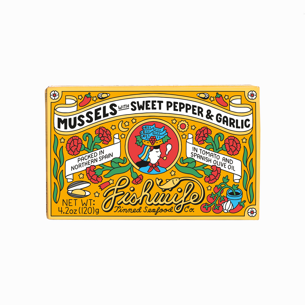 Fishwife - Mussels with Sweet Pepper & Garlic