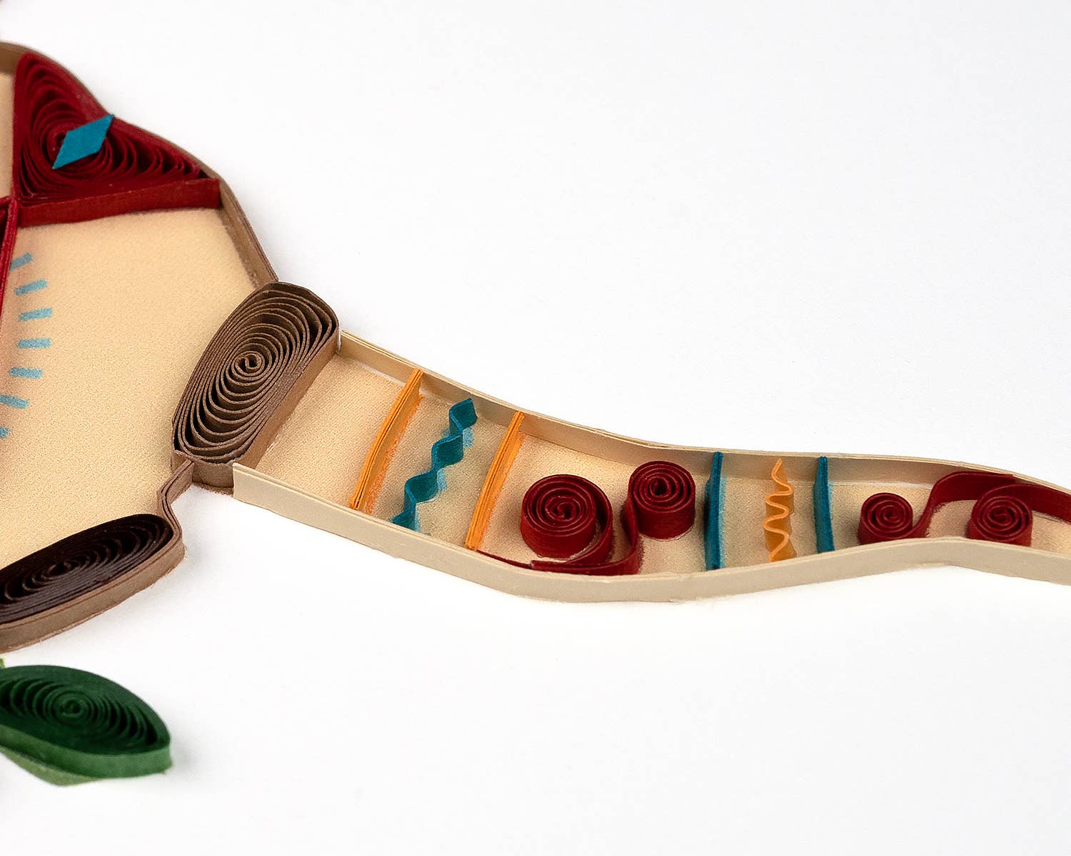 Quilling Greeting Card - Decorative Longhorn Skull