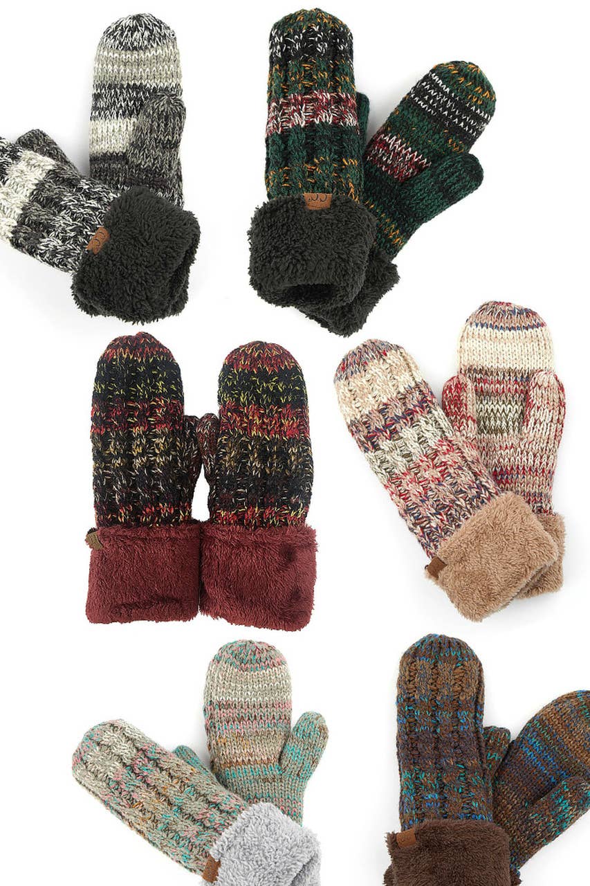 Hana - C.C Mitten Glove with Warm Lining Inside