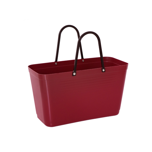 Hinza Bag, Green Plastic - Maroon