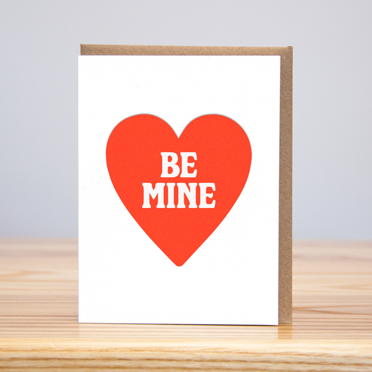 Be Mine Heart (Letterpress)