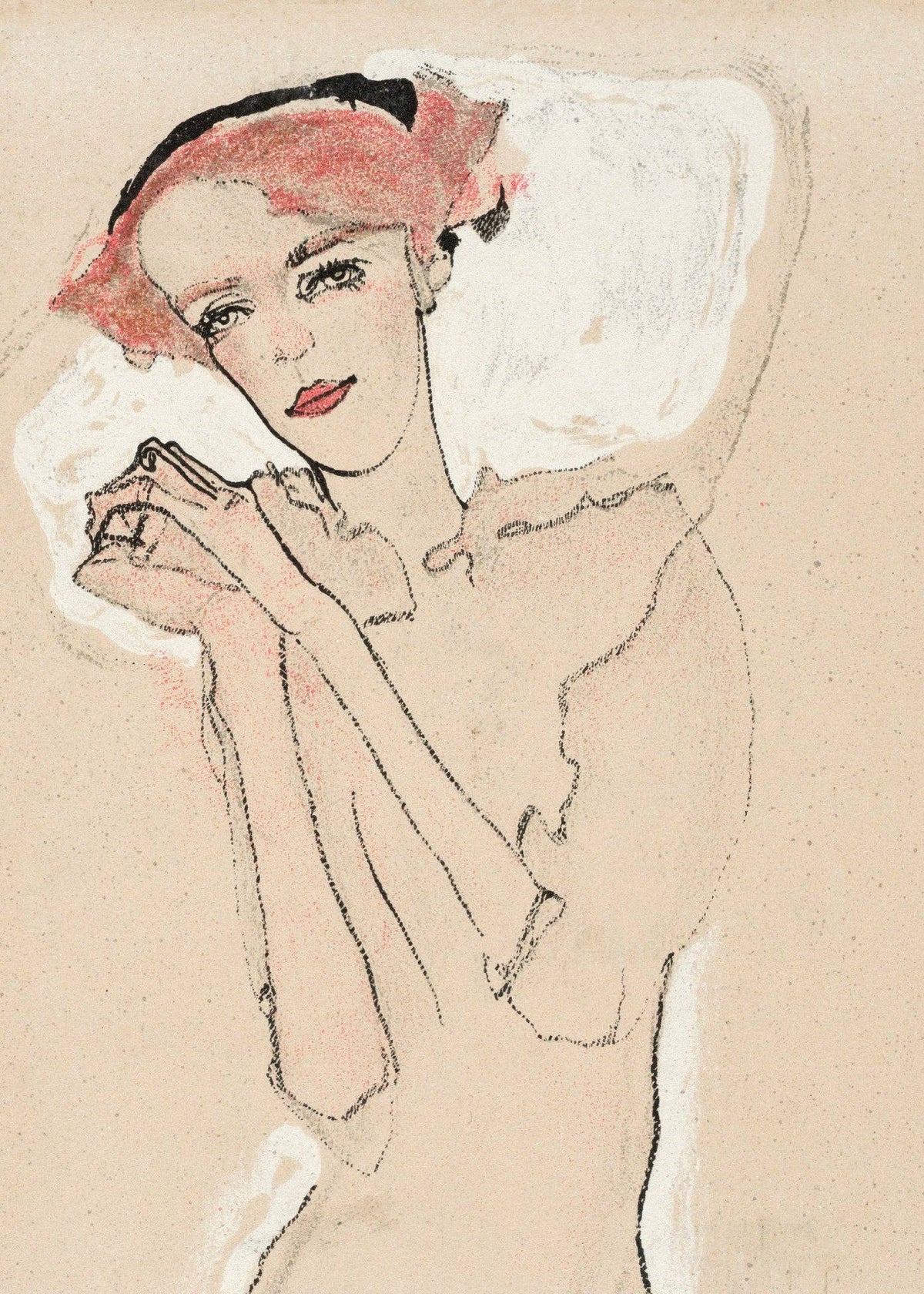 Knot & Soul - Egon Schiele - Portrait of a Woman