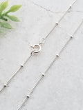 Sosie Designs - 18" - 925 Sterling Silver Satellite Beaded Chain