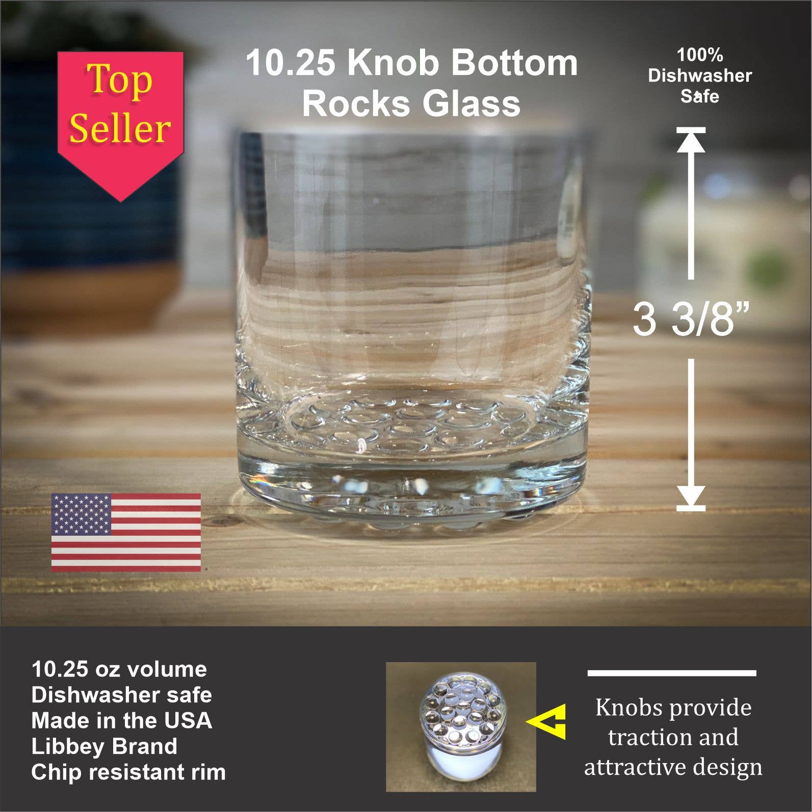 3 Trees  -  10.25oz Rocks Glass