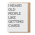 Old People - Greeting Card