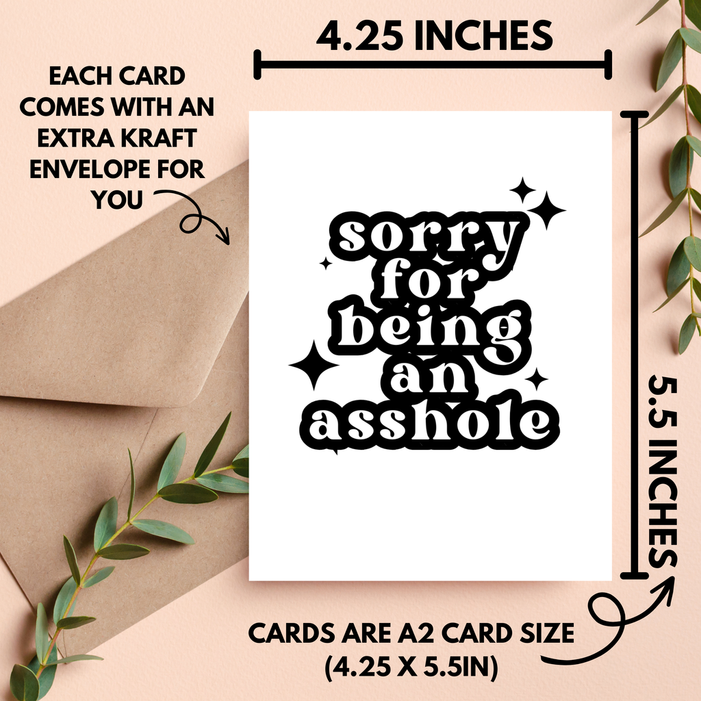 As Told By Ellie - Funny Apology Card, I'm Sorry Gift, Snarky Cards