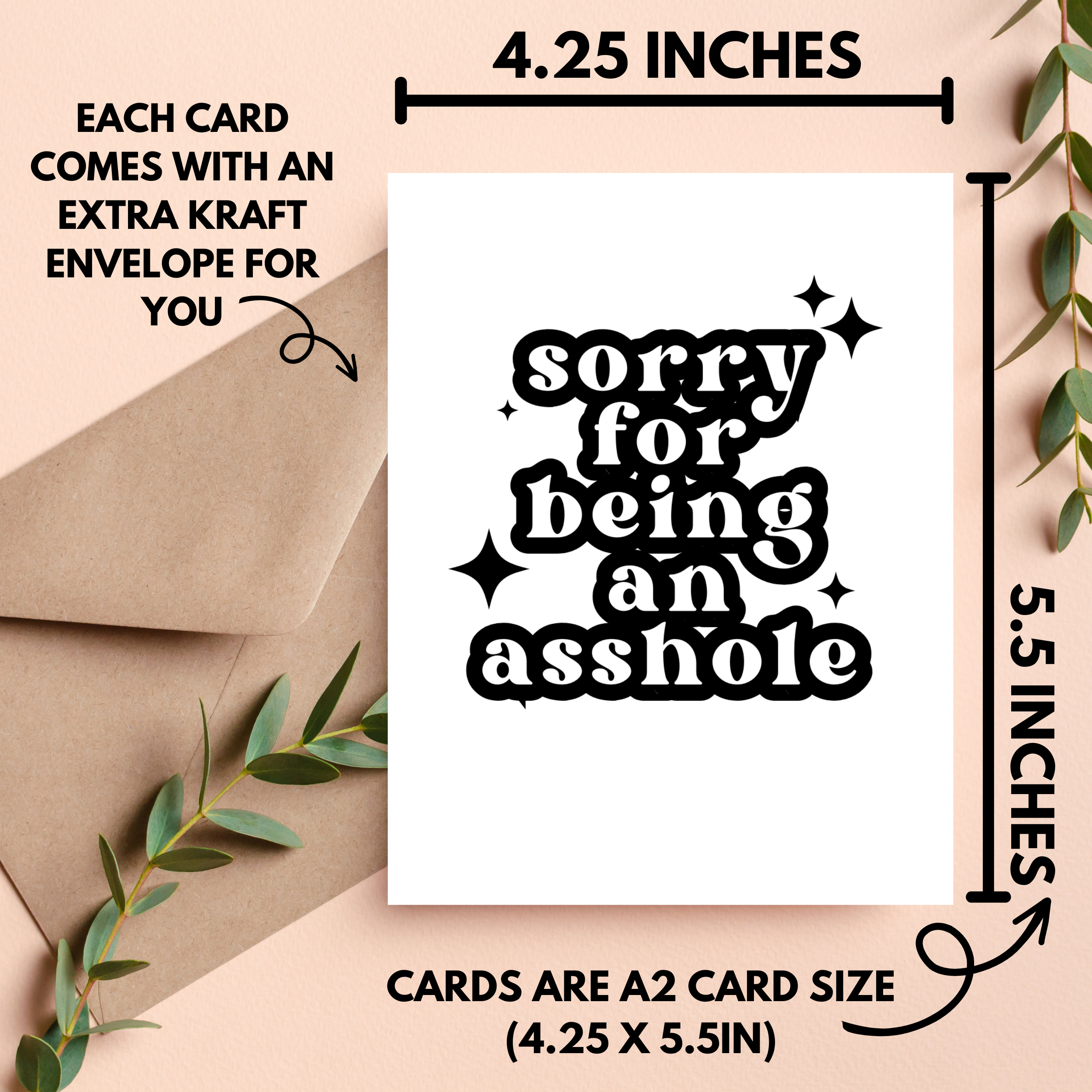 As Told By Ellie - Funny Apology Card, I'm Sorry Gift, Snarky Cards