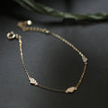 Perimade & Co. LLC - Dainty Silver Triple Heart Bracelet in 925 Sterling Silver