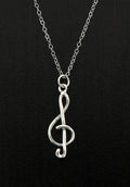 Sosie Designs - G Clef Music Note Necklace- 925 Silver