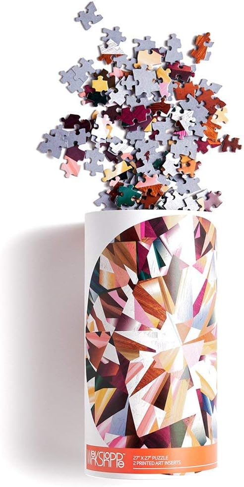 Multifaceted Diamond Abstract Round 1000 Piece Jigsaw Puzzle