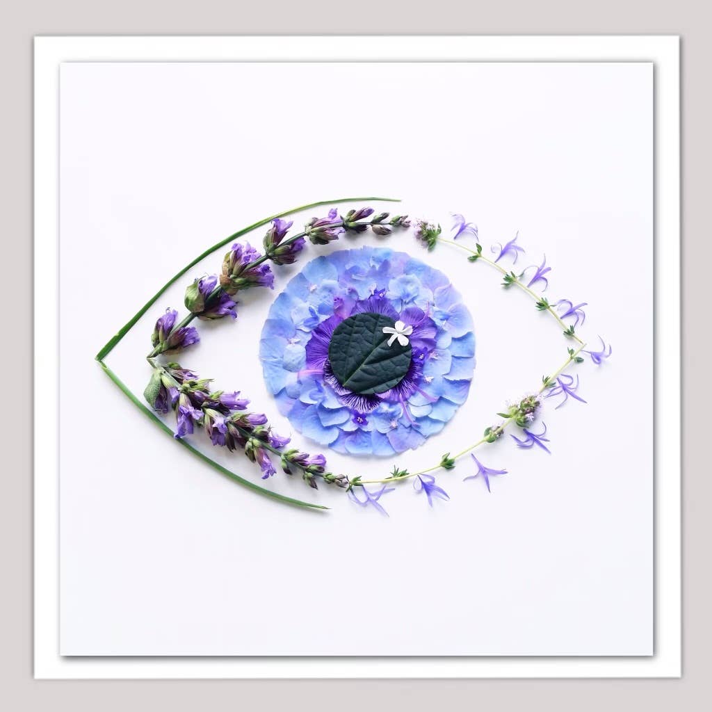 Sarah Smiles Creations - Eye See You • Floral Greeting Card • Botanical Nature Art