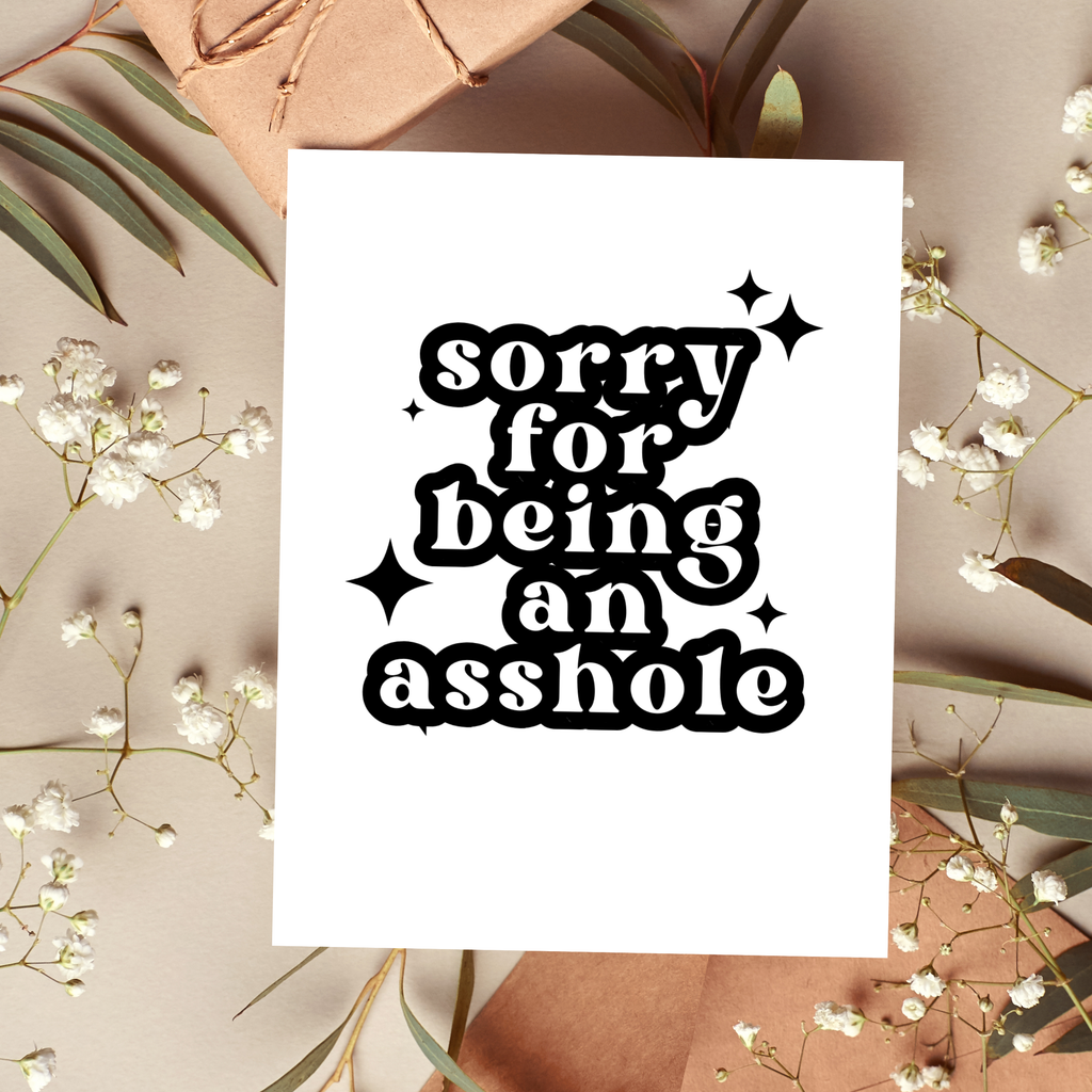 As Told By Ellie - Funny Apology Card, I'm Sorry Gift, Snarky Cards