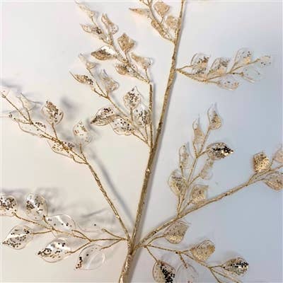 Elevated Acrylic clear Leaf - 20.5"