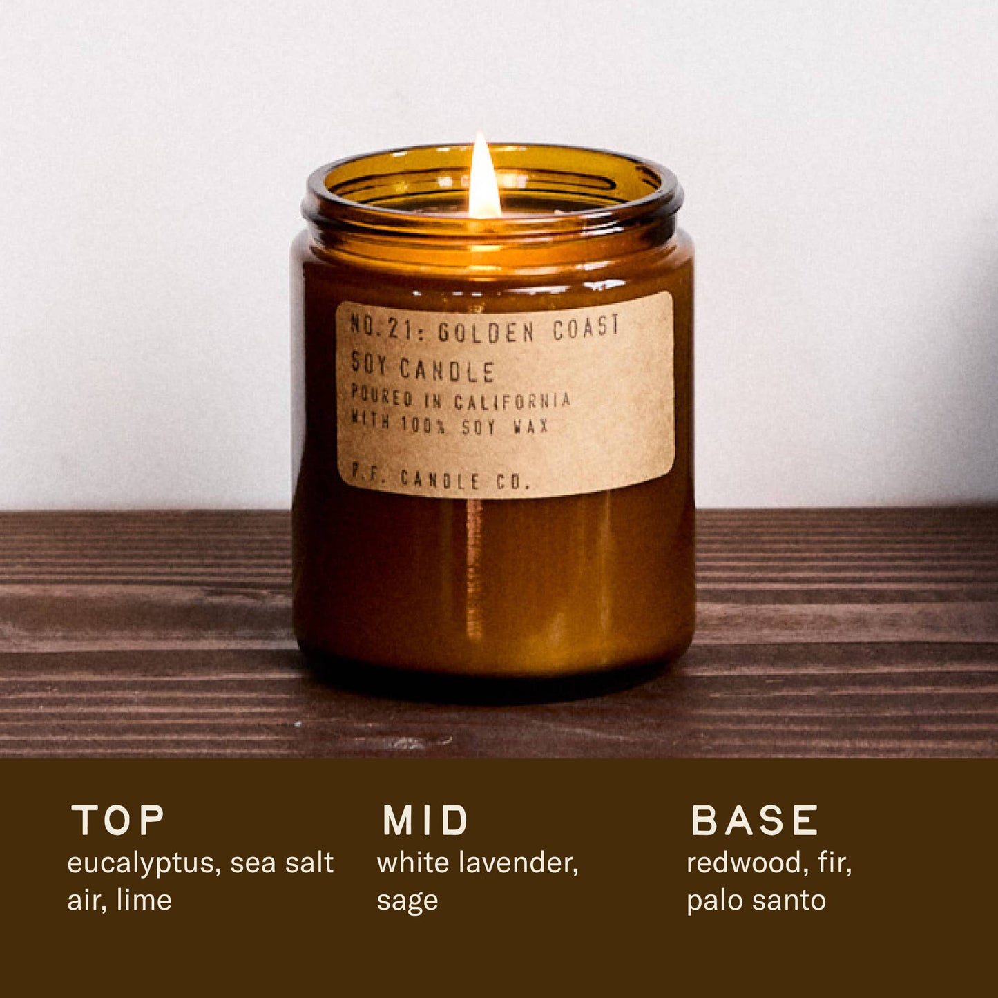 P.F. Candle Co. - Golden Coast - 7.2 oz Standard Soy Candle