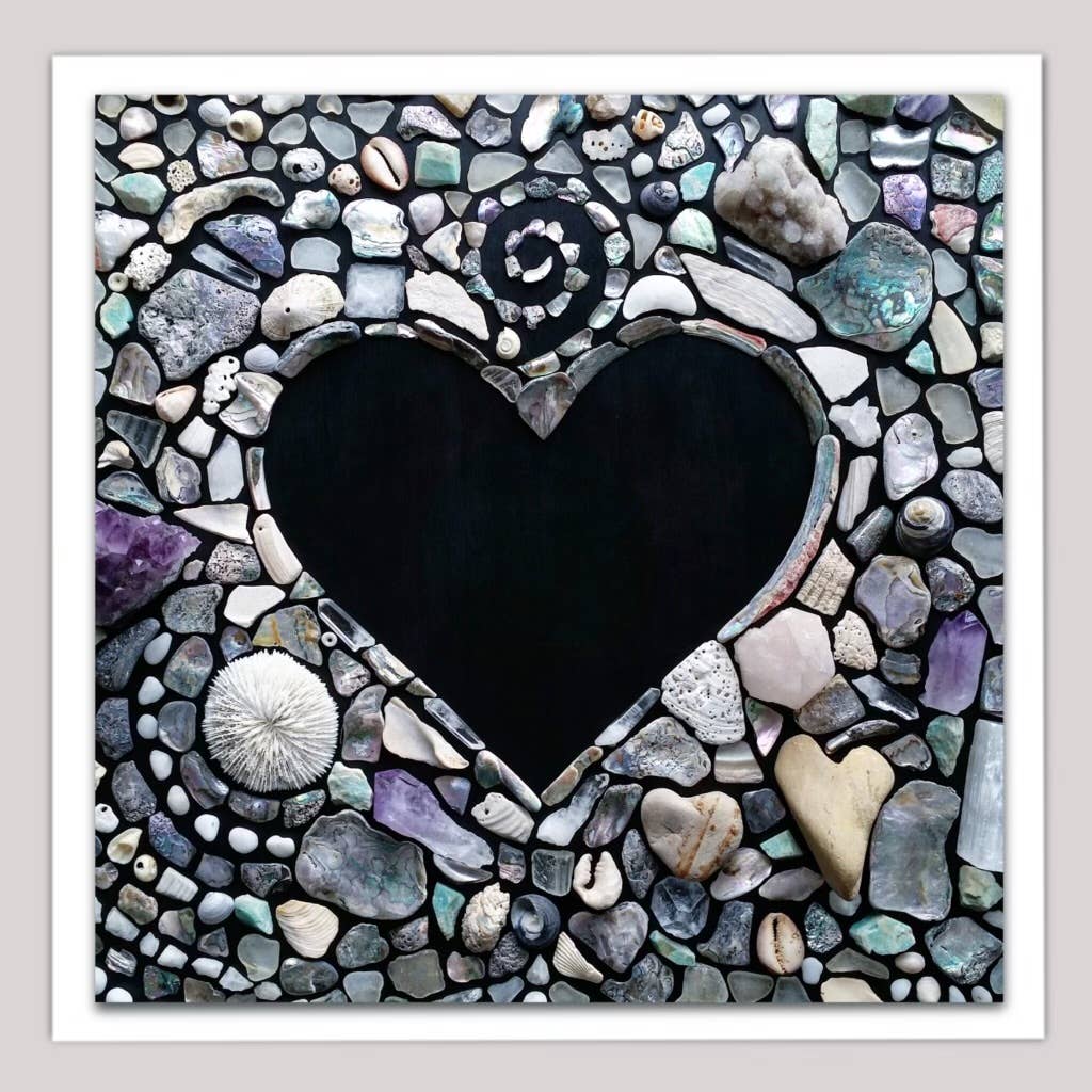 Sarah Smiles Creations - Shells & Stones • Beach Greeting Card • Shoreline Love