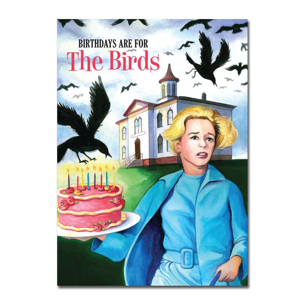 Allport Editions - For the Birds Hitchcock & Hedren Birthday Card
