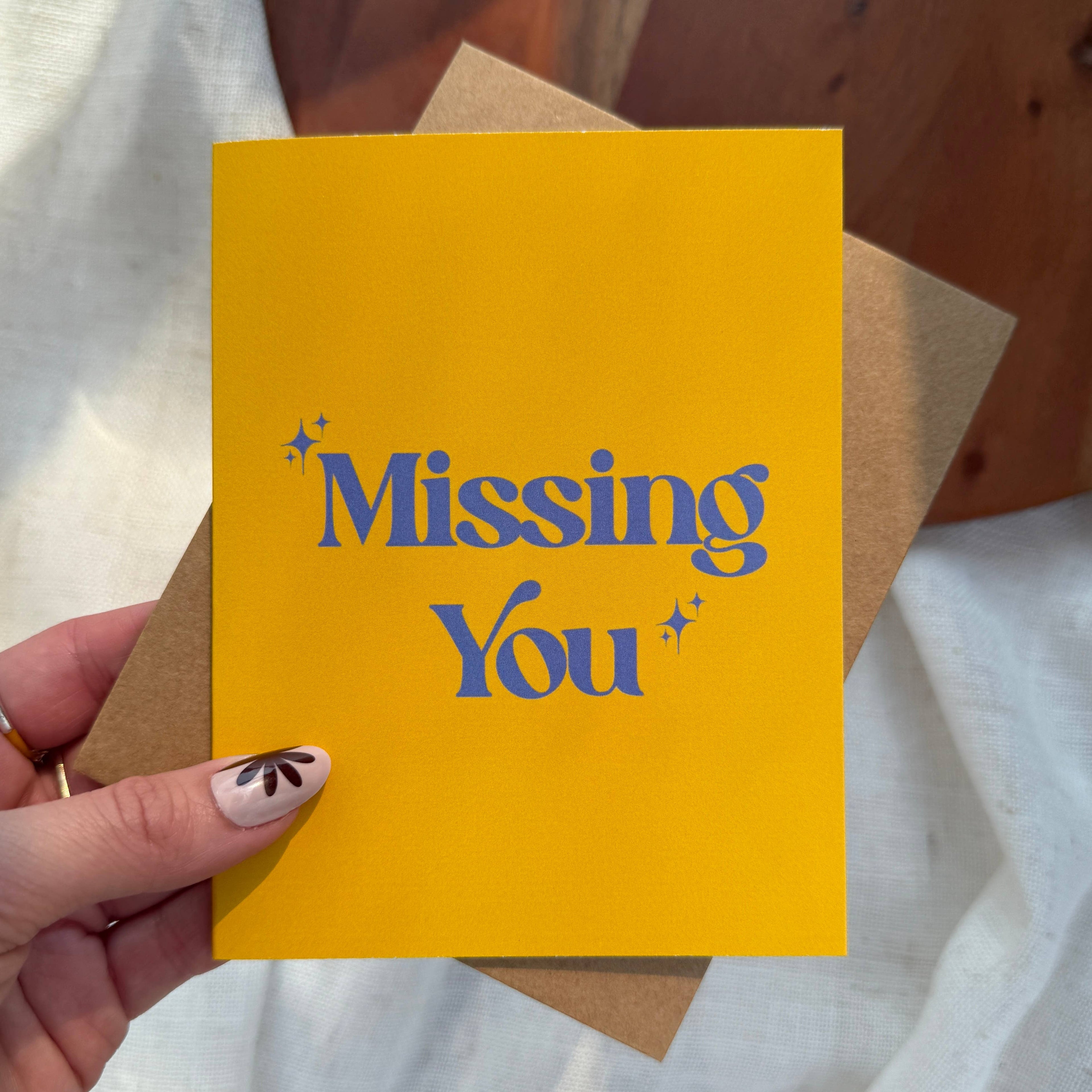 Big Moods - "Missing you" Greeting Card
