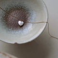 Perimade & Co. LLC - Baroque Pearl Heart Clover Round Necklace in Stainless Steel
