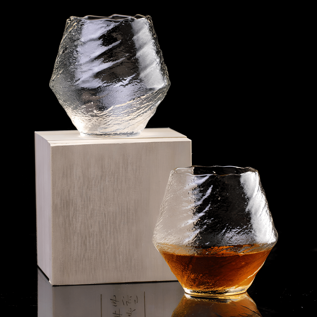 Yume Japanese Crystal Whisky Glass. Set of 2