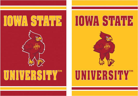 Iowa State University Embossed Suede Flag