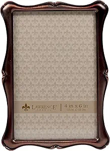 Lawrence Frame - Oil Rubbed Bronze Romance Metal  4 x 6 Picture Frame