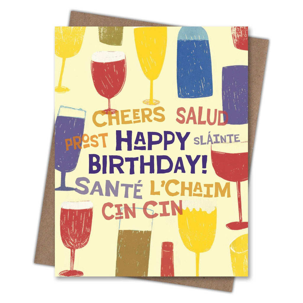 Scarecrow & Nut Tree - Cheers Birthday Card