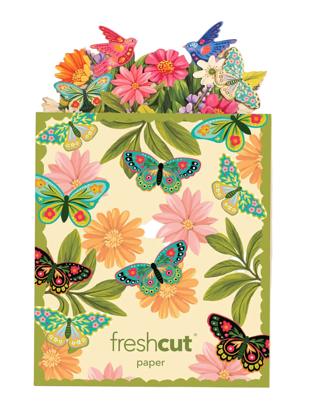 Freshcut Paper Mini Enchanted Garden - Pop Up Greeting Card
