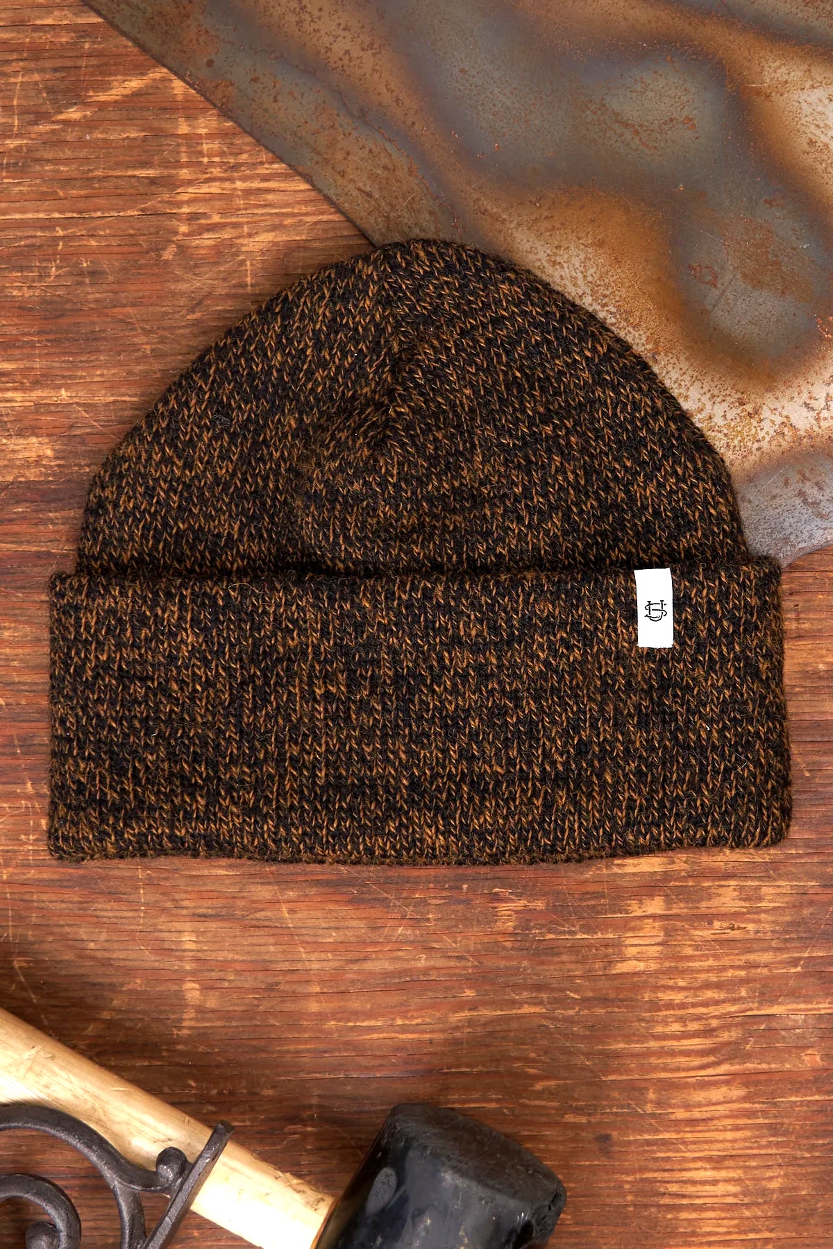 Upstate Stock - Rust Melange Ragg Wool Beanie