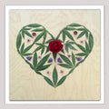 Sarah Smiles Creations - Mary Jane Heart • Botanical Greeting Card • Nature Art Photo