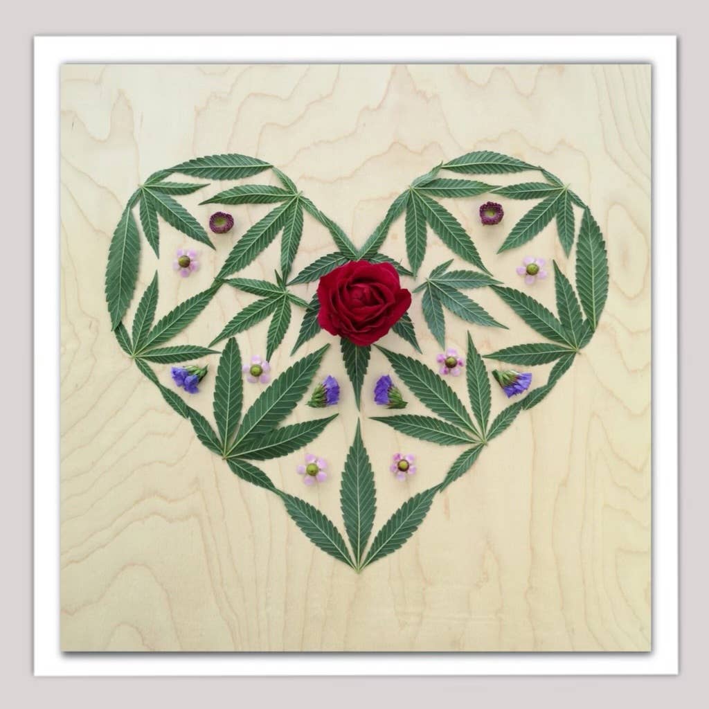 Sarah Smiles Creations - Mary Jane Heart • Botanical Greeting Card • Nature Art Photo