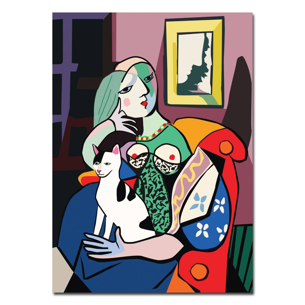 Allport Editions - Picasso Cat Birthday Card